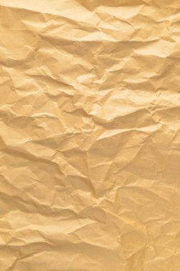 Buruşuk eski kağıt yakın çekim dokusuna.