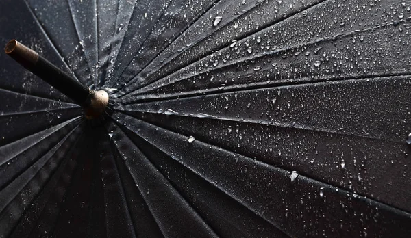 Guarda Chuva Gotas Água Perto — Fotografia de Stock