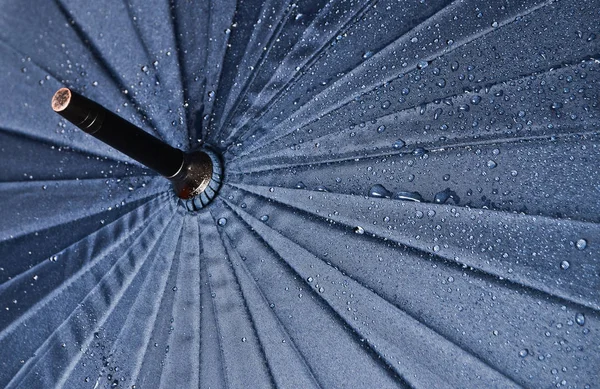 Guarda Chuva Gotas Água Perto — Fotografia de Stock