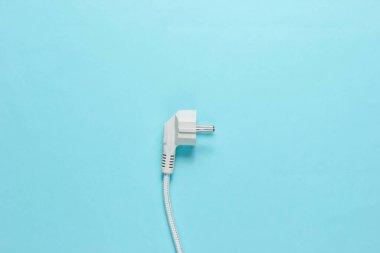 Mavi manzaranın elektrik prizi. Üst görünüm