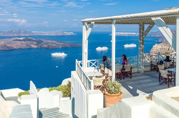 Santorini yerlerin — Stok fotoğraf