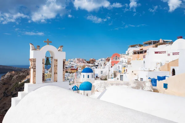 Förlägger av ön Santorini — Stockfoto