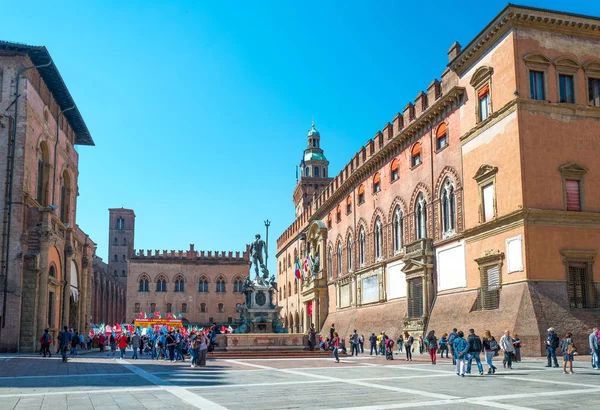 Bologna město v červené barvě — Stock fotografie