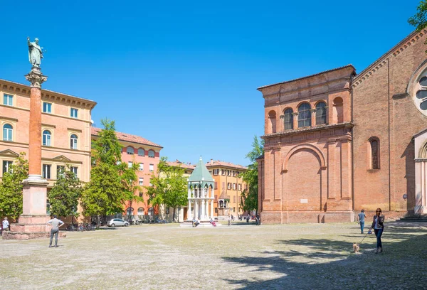 Bologna město v červené barvě — Stock fotografie