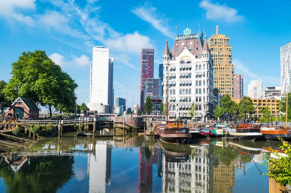Architektura i krajobrazy miasta Rotterdam — Zdjęcie stockowe