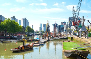Mimarileri ve manzara Rotterdam