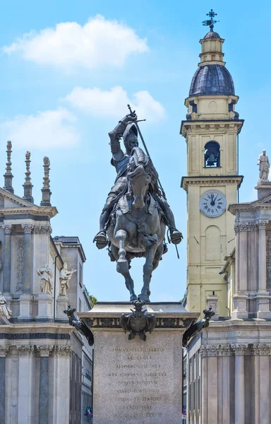 Geschichte und Kunst in Turin — Stockfoto