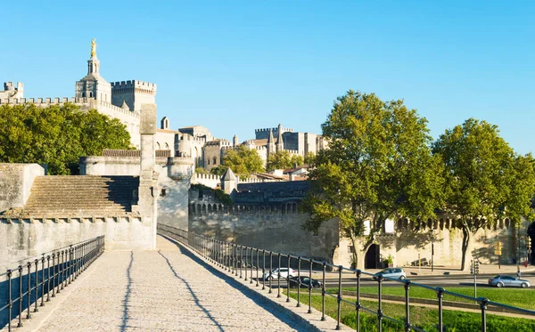 Architektúrák és műemlékek Avignon térképén — Stock Fotó