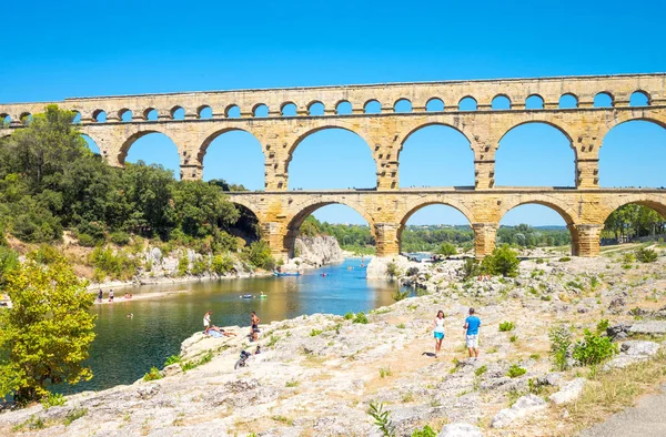 L'aqueduc romain du Pont Du Gard — Photo