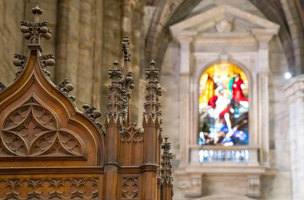 두오모 성당 내부 — 스톡 사진