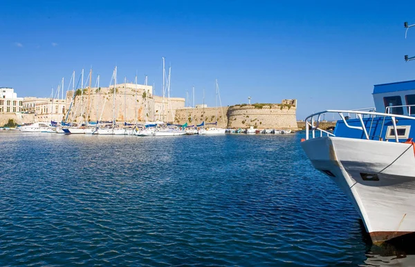 Gallipoli, egy ősi város a tengeren — Stock Fotó