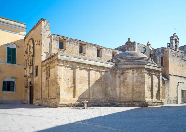 Matera, a város rhe Sassi, őskori barlanglakó település — Stock Fotó