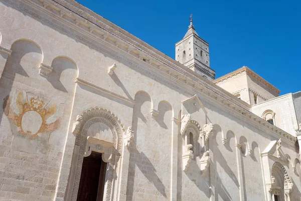 Matera, la ville de rhe Sassi, village troglodyte préhistorique — Photo