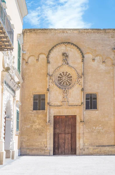 Matera, a cidade de Sassi, assentamento troglodita pré-histórico — Fotografia de Stock
