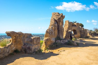 Sanat ve Agrigento eyaletinde doğa güzelliği 