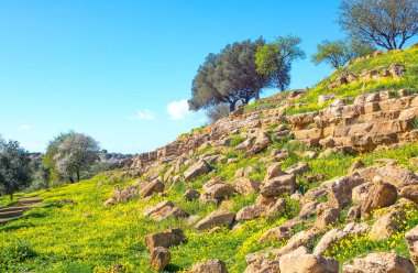 Sanat ve Agrigento eyaletinde doğa güzelliği 
