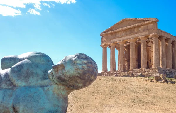 La bellezza dell'arte e della natura della provincia di Agrigento — Foto Stock