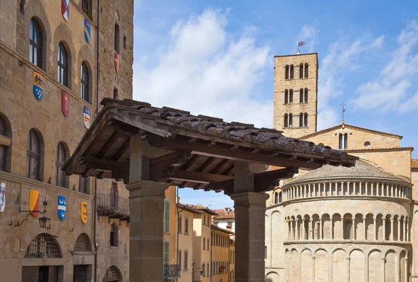 L'architettura e l'arte della città di Arezzo — Foto Stock