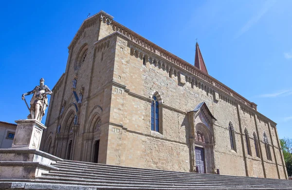 De architectuur en de kunst van de stad Arezzo — Stockfoto