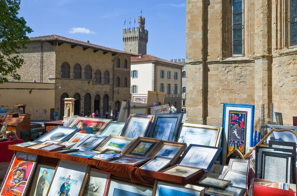 L'architettura e l'arte della città di Arezzo — Foto Stock