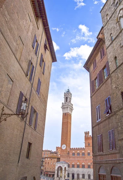 As arquiteturas e a arte de Siena — Fotografia de Stock