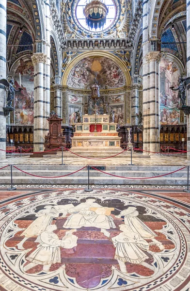 Le architetture e l'arte di Siena — Foto Stock