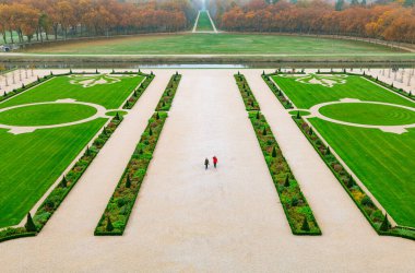 Amboise, France - November 15, 20118: The vault of the St Hubert chapel in the Royal castle of Amboise
