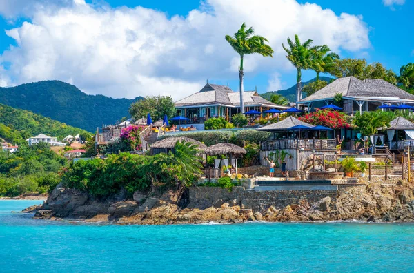 Antigua Caraïbes Janvier 2019 Touristes Sur Côte Ouest Île Vus — Photo