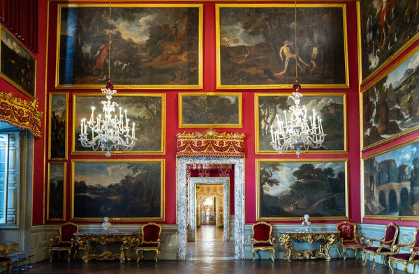 Rzym Włochy Października 2019 Pałac Doria Pamphili Sala Del Pussino — Zdjęcie stockowe