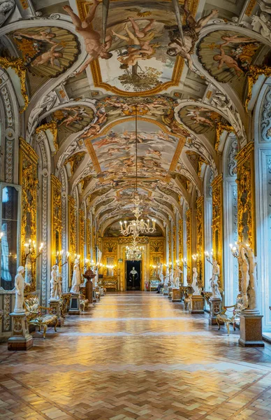 Roma Itália Outubro 2019 Palácio Doria Pamphili Galeria Dos Espelhos — Fotografia de Stock