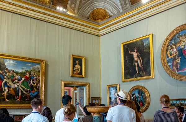 Řím Itálie Července 2018 Vila Borghese Galerie Umění Borghese Pokoje — Stock fotografie