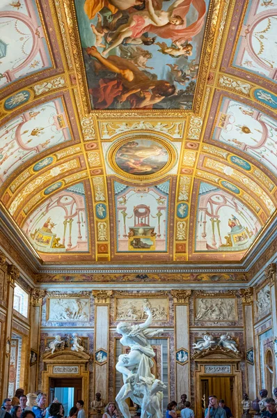 Řím Itálie Července 2018 Vila Borghese Galerie Umění Borghese Sál — Stock fotografie