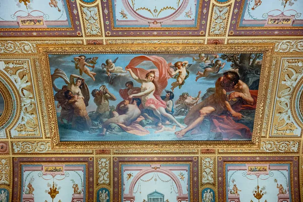 Roma Luglio 2018 Villa Borghese Pinacoteca Borghese Dipinti Sul Soffitto — Foto Stock
