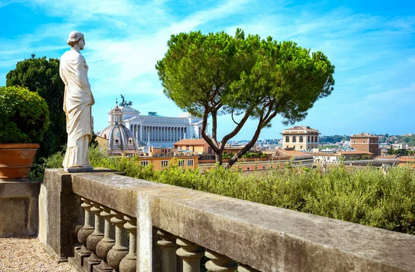 Roma Italia Agosto 2017 Palacio Colonna Vista Ciudad Desde Los —  Fotos de Stock