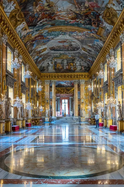 Rom Italien Augusti 2017 Colonna Palace Colonna Galleriets Stora Sal — Stockfoto