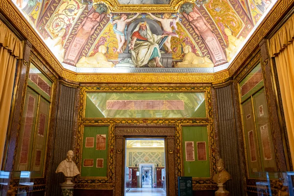 Roma Gennaio 2019 Musei Vaticani Sala Papiri — Foto Stock