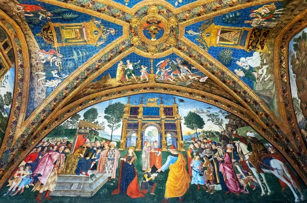 Rome Italy January 2019 Vatican Museums Borgia Apartment Frescoes Pinturicchio — Stock Photo, Image