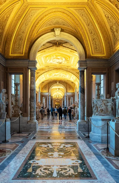 Рим Италия Января 2019 Года Музеи Ватикана Галерея Канделабра — стоковое фото