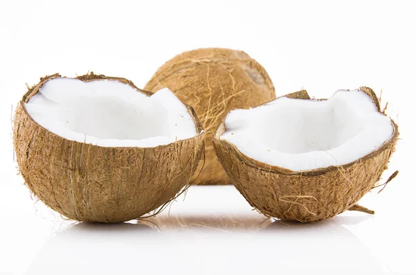 Kokosnøtt til modning og vanning – stockfoto