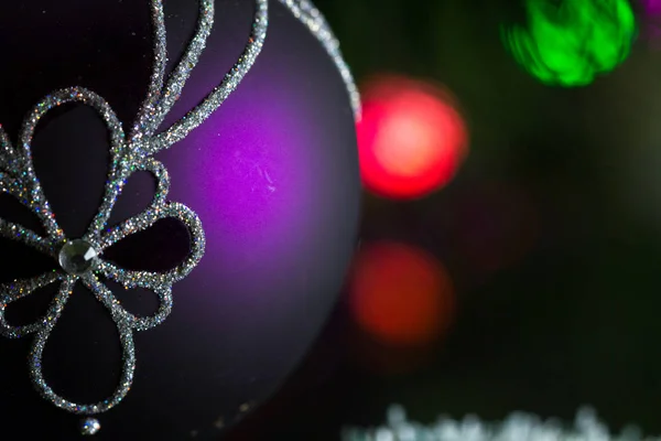 Christmas tree and Christmas tree decorations — Stock Photo, Image