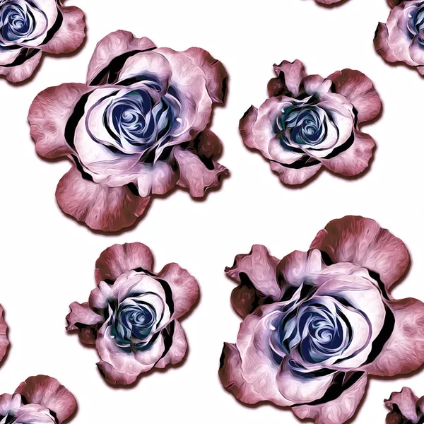 Beautiful roses pattern. Seamless background