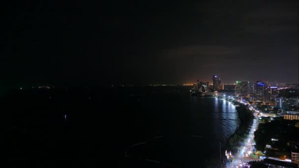 nuit Pattaya ville en Thaïlande 