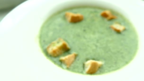 Κρεμώδες σούπα λαχανικών — Αρχείο Βίντεο