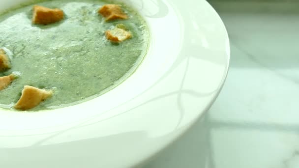 Zuppa di verdure cremosa — Video Stock