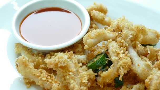 Calamari - calamari fritti — Video Stock