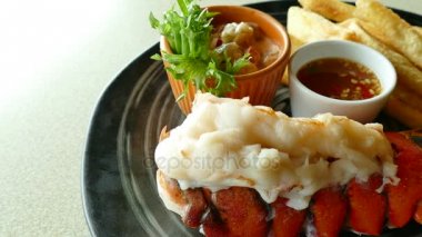 Somon ızgara karides