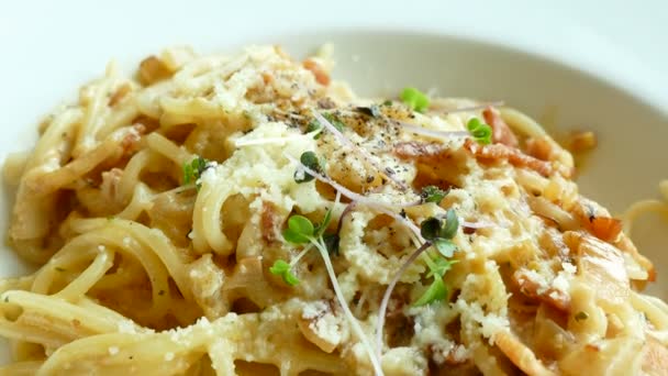 Deliciosa pasta italiana — Vídeos de Stock