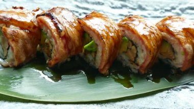 balık sosu ile rulo 