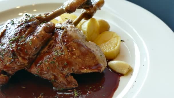 Lamb chop stek — Wideo stockowe