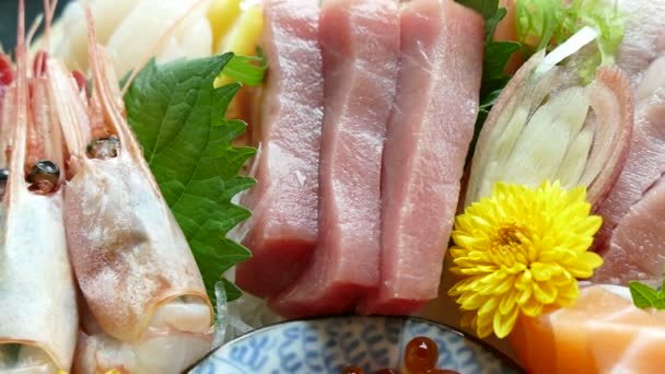 Sashimi frais cru — Video